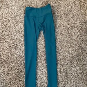 turquoise leggings